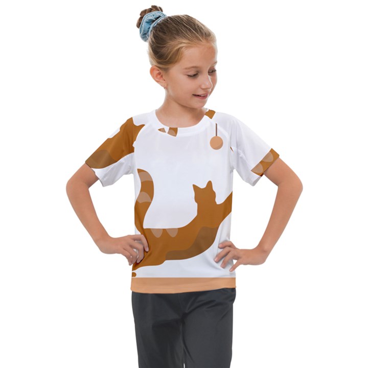 Animal Cat Pet Feline Mammal Kids  Mesh Piece Tee