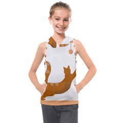 Animal Cat Pet Feline Mammal Kids  Sleeveless Hoodie by Semog4