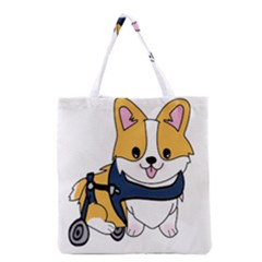 Puppy Cartoon Corgi Grocery Tote Bag