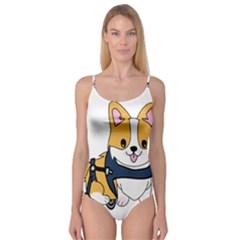 Puppy Cartoon Corgi Camisole Leotard  by Semog4