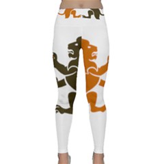 Lions Animals Wild Cats Classic Yoga Leggings by Semog4