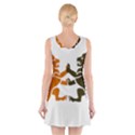 Lions Animals Wild Cats V-Neck Sleeveless Dress View2