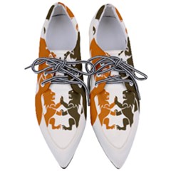 Lions Animals Wild Cats Pointed Oxford Shoes by Semog4