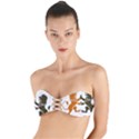 Lions Animals Wild Cats Twist Bandeau Bikini Top View1