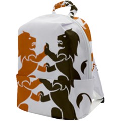 Lions Animals Wild Cats Zip Up Backpack by Semog4