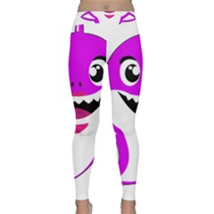 Purple Shark Fish Classic Yoga Leggings by Semog4