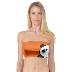 Panda Animal Orange Sun Nature Bandeau Top by Semog4