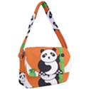 Panda Animal Orange Sun Nature Courier Bag View1