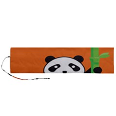 Panda Animal Orange Sun Nature Roll Up Canvas Pencil Holder (l) by Semog4