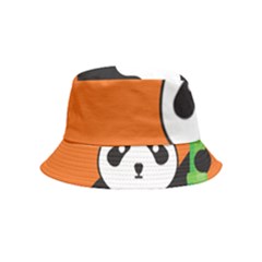 Panda Animal Orange Sun Nature Bucket Hat (kids) by Semog4