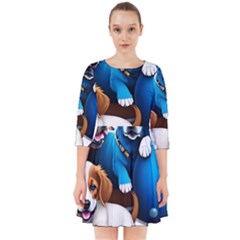 Cute Dog Dogs Animal Pet Smock Dress by Semog4