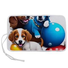 Cute Dog Dogs Animal Pet Pen Storage Case (l) by Semog4