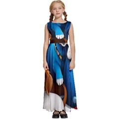 Cute Dog Dogs Animal Pet Kids  Satin Sleeveless Maxi Dress by Semog4