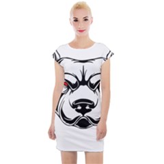 Dog Animal Mammal Bulldog Pet Cap Sleeve Bodycon Dress by Semog4