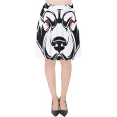 Dog Animal Mammal Bulldog Pet Velvet High Waist Skirt by Semog4