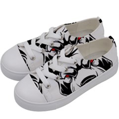 Dog Animal Mammal Bulldog Pet Kids  Low Top Canvas Sneakers by Semog4