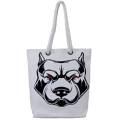 Dog Animal Mammal Bulldog Pet Full Print Rope Handle Tote (small) by Semog4