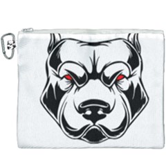 Dog Animal Mammal Bulldog Pet Canvas Cosmetic Bag (xxxl) by Semog4