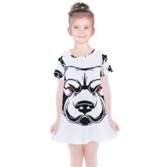 Dog Animal Mammal Bulldog Pet Kids  Simple Cotton Dress by Semog4