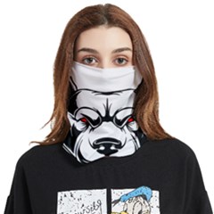 Dog Animal Mammal Bulldog Pet Face Covering Bandana (two Sides) by Semog4