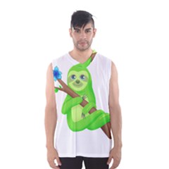 Sloth Branch Cartoon Fantasy Men s Basketball Tank Top by Semog4