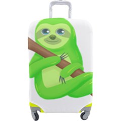 Sloth Branch Cartoon Fantasy Luggage Cover (large) by Semog4