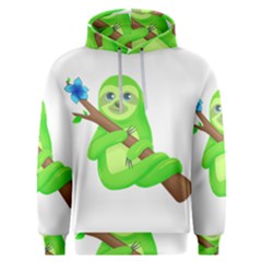 Sloth Branch Cartoon Fantasy Men s Overhead Hoodie by Semog4