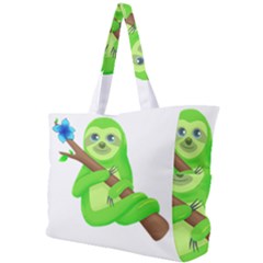 Sloth Branch Cartoon Fantasy Simple Shoulder Bag by Semog4