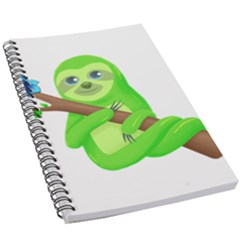 Sloth Branch Cartoon Fantasy 5 5  X 8 5  Notebook by Semog4