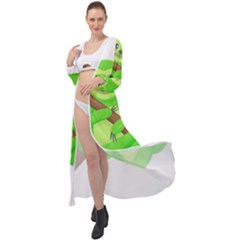 Sloth Branch Cartoon Fantasy Maxi Chiffon Beach Wrap by Semog4