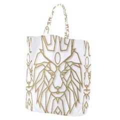 Lion Face Wildlife Crown Giant Grocery Tote