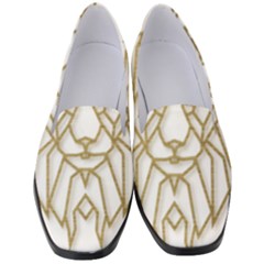 Lion Face Wildlife Crown Women s Classic Loafer Heels by Semog4