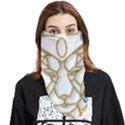 Lion Face Wildlife Crown Face Covering Bandana (Triangle) View1