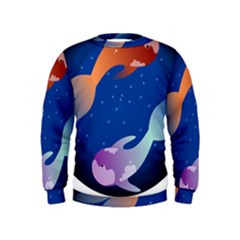 Koi Fish Carp Water Nature Animal Kids  Sweatshirt by Semog4