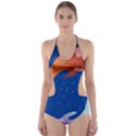 Koi Fish Carp Water Nature Animal Cut-Out One Piece Swimsuit View1