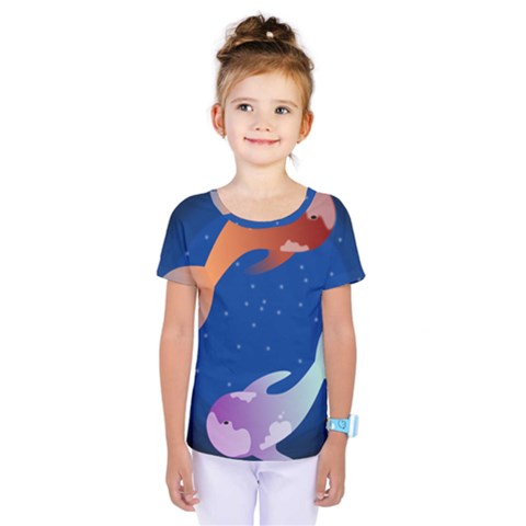 Koi Fish Carp Water Nature Animal Kids  One Piece Tee by Semog4