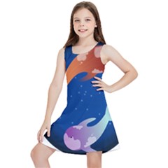 Koi Fish Carp Water Nature Animal Kids  Lightweight Sleeveless Dress by Semog4