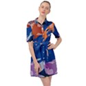 Koi Fish Carp Water Nature Animal Belted Shirt Dress View1