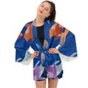 Koi Fish Carp Water Nature Animal Long Sleeve Kimono View1