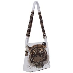 Tiger Comic Cartoon Animal Zipper Messenger Bag by Semog4