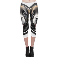 Dog Animal Puppy Pooch Pet Capri Leggings  by Semog4