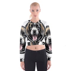 Dog Animal Puppy Pooch Pet Cropped Sweatshirt by Semog4