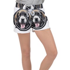 Dog Animal Puppy Pooch Pet Women s Velour Lounge Shorts by Semog4