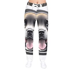 Dog Animal Puppy Pooch Pet Women Velvet Drawstring Pants by Semog4