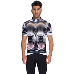 Dog Animal Puppy Pooch Pet Men s Short Sleeve Cycling Jersey