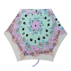 Cat Valentine-s Day Valentine Mini Folding Umbrellas by Semog4