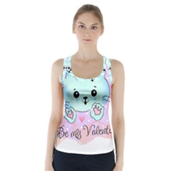 Cat Valentine-s Day Valentine Racer Back Sports Top by Semog4