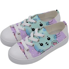 Cat Valentine-s Day Valentine Kids  Low Top Canvas Sneakers by Semog4