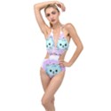 Cat Valentine-s Day Valentine Plunging Cut Out Swimsuit View1