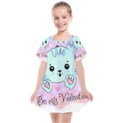 Cat Valentine-s Day Valentine Kids  Smock Dress by Semog4